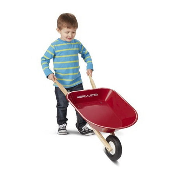 RADIO FLYER 40 Wheelbarrow, 30 lb Volume, Steel, 7 x 1-1/4 in Wheel