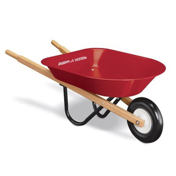 RADIO FLYER 40 Wheelbarrow, 30 lb Volume, Steel, 7 x 1-1/4 in Wheel