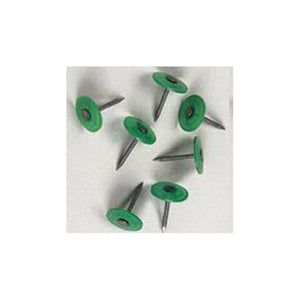 Stinger 0135093 Cap Nail, 1-1/2 in L, Flat Head, 12 ga Gauge, Plastic/Steel