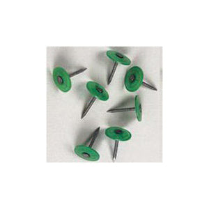 Stinger 0135115 Cap Nail, 1-3/4 in L, Flat Head, 12 ga Gauge, Plastic