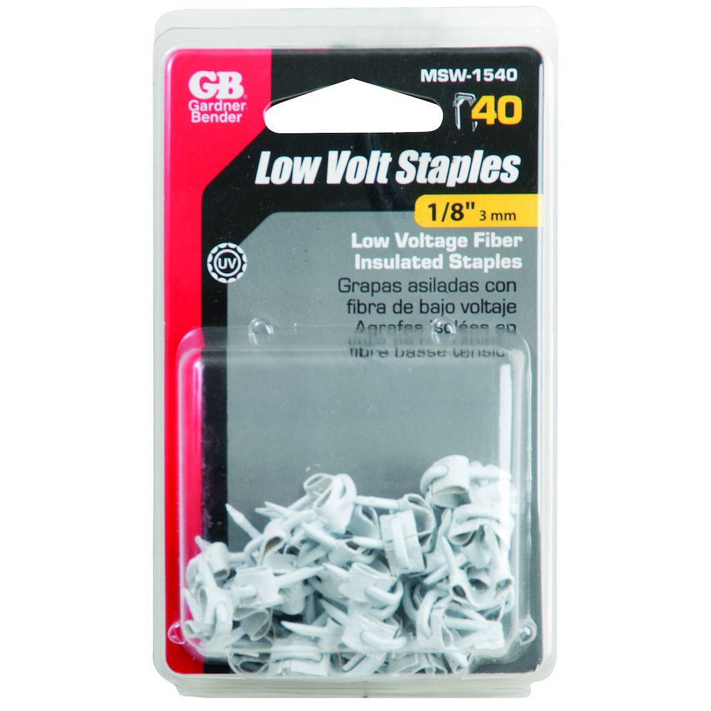 GB MSW-1540 Staple, 1/8 in W Crown, Steel