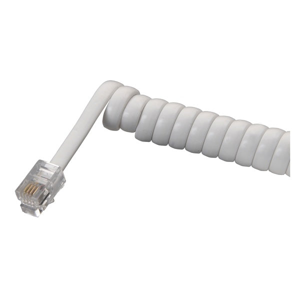 Zenith TH1025W Telephone Cord, White Sheath