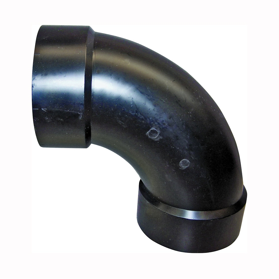 GENOVA 83820 Pipe Elbow, 2 in, Hub, 90 deg Angle, ABS, SCH 40 Schedule