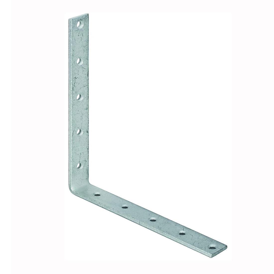 National Hardware 115BC Series N220-244 Corner Brace, 10 in L, 1-1/4 in W, 10 in H, Galvanized Steel, 1/4 Thick Material