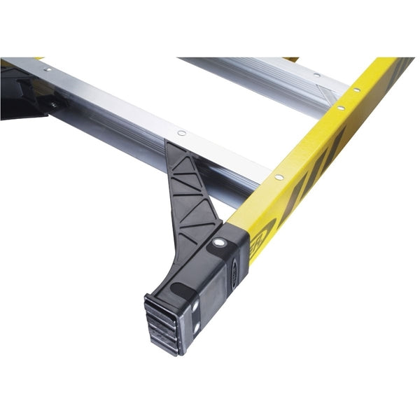 WERNER 7306 Step Ladder, 6 ft H, Type IAA Duty Rating, Fiberglass, 375 lb