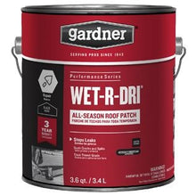 Load image into Gallery viewer, Gardner WET-R-DRI 0371-GA Roof Patch, Black, Liquid, 1 gal
