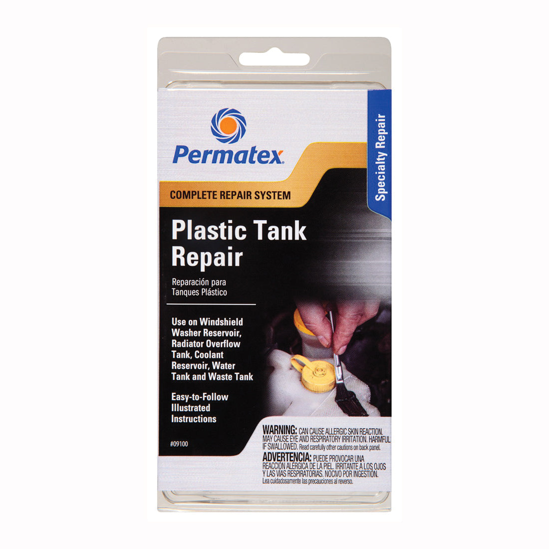 Permatex 09100 Tank Repair Kit, Liquid, Mild Part-1/Mercaptan Part-2