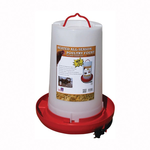 FARM INNOVATORS HPF-100 Poultry Fount, 3 gal Capacity, Plastic