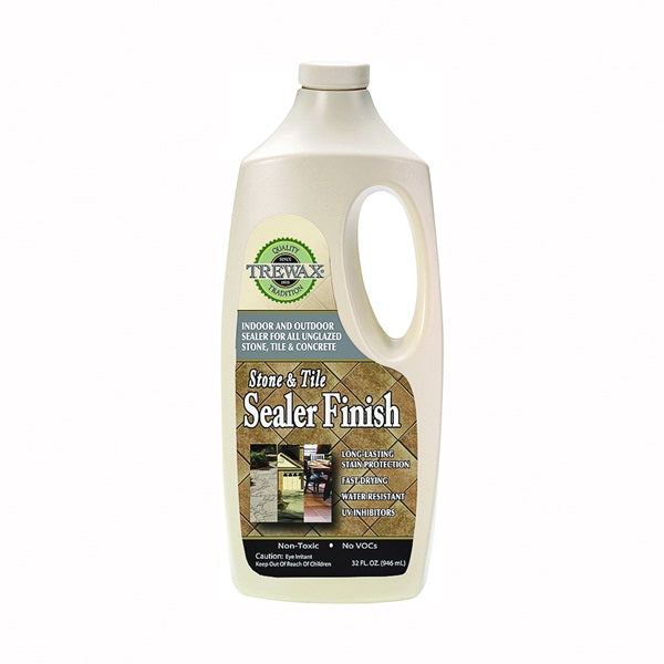 Trewax 887142027 Sealer Finish, 32 oz Bottle, Liquid, Acrylic, Milky White