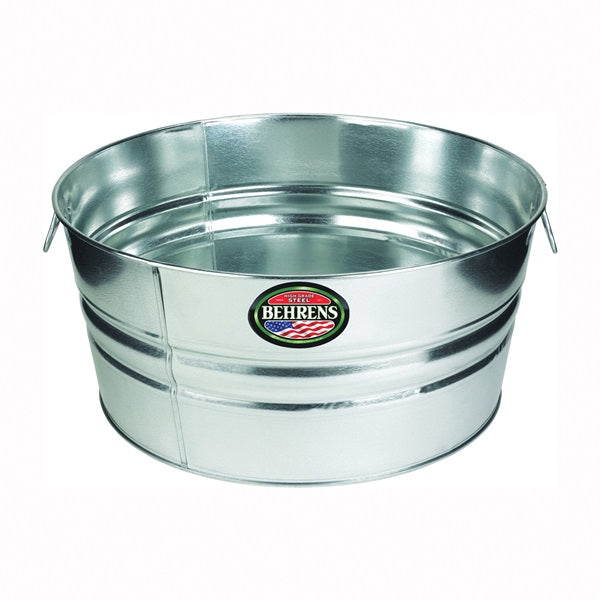 Behrens 1GS Wash Tub, 11 gal Capacity, Galvanized Steel