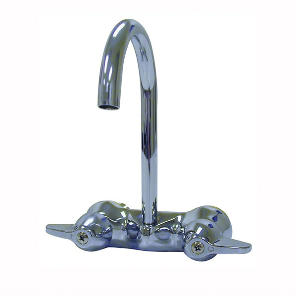 B &amp; K 123-005 Bathroom Faucet, Chrome Plated, High Arc Spout