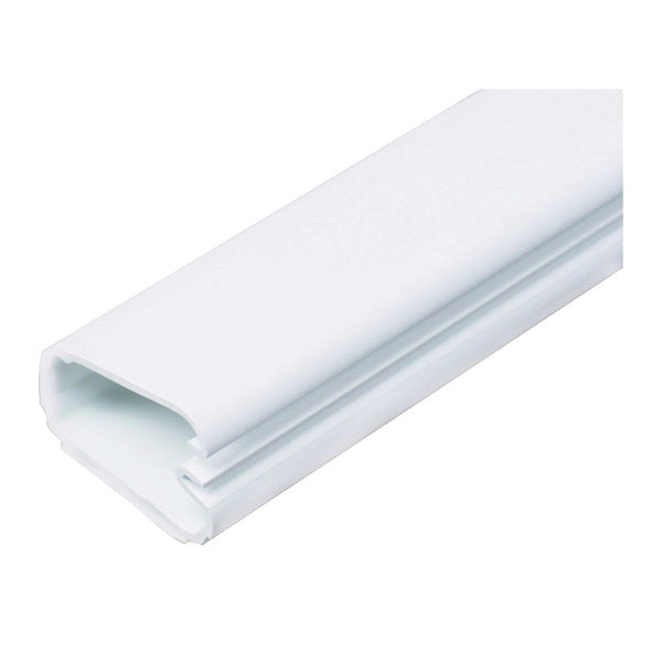 Wiremold CordMate C50 Cord Wire Channel, 60 in L, 1 in W, 1 -Channel, Plastic, White