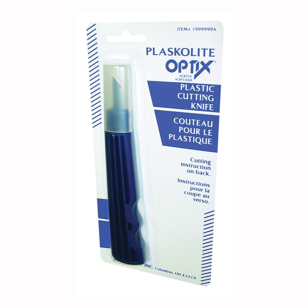 OPTIX 1999999A Cutting Tool, Straight Edged Blade, Acrylic/Plastic