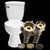 FLUIDMASTER Fits-All B4T12U Toilet Connector, 3/8 in Inlet, Compression Inlet, 7/8 in Outlet, Ballcock Outlet, 12 in L