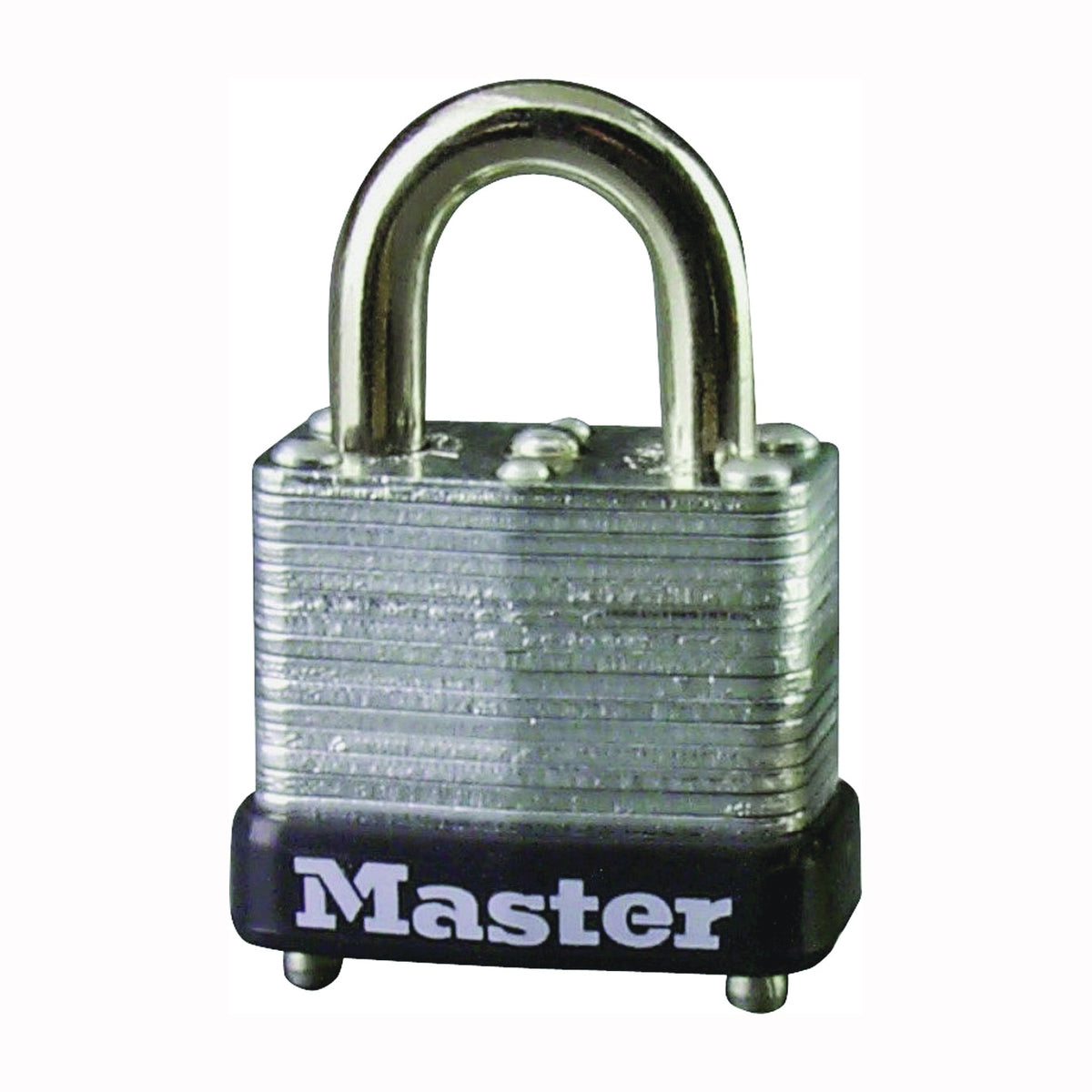 Master Lock 10D Padlock, Keyed Different Key, 5/32 in Dia Shackle, Steel Shackle, Steel Body, 1 in W Body