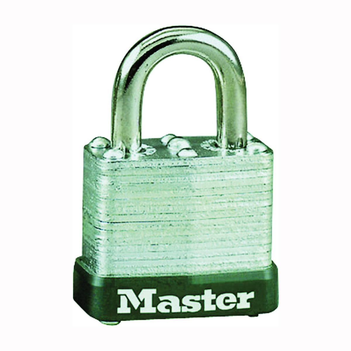 Master Lock 105D Padlock, Keyed Different Key, 3/16 in Dia Shackle, Steel Shackle, Steel Body, 1-1/8 in W Body