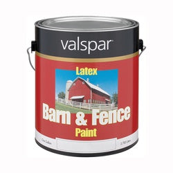 Valspar 018.3121-10.007 Barn and Fence Paint, Red, 1 gal, Resists: Fade, Weather