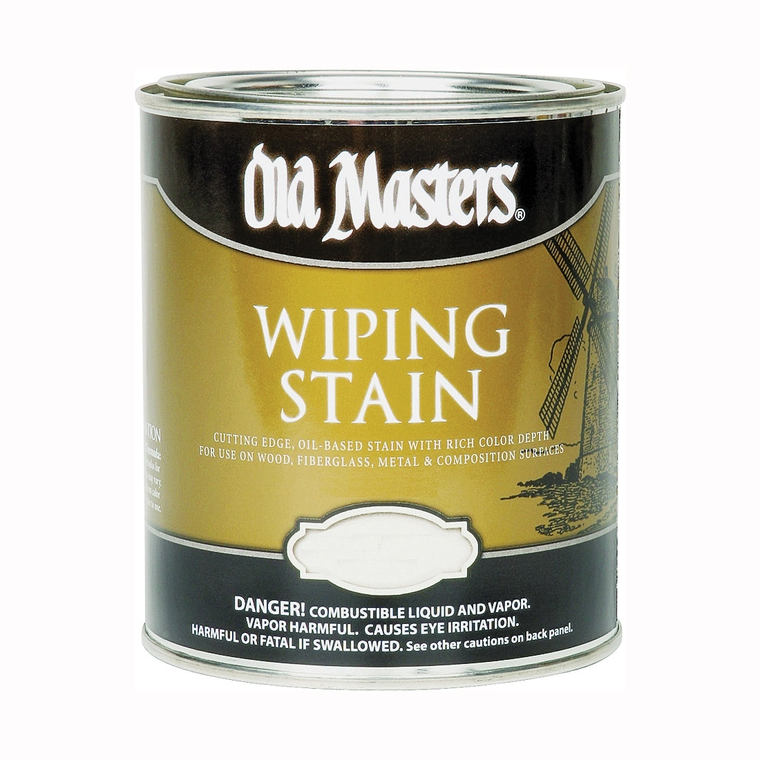 Old Masters 11216 Wiping Stain, Golden Oak, Liquid, 0.5 pt, Can