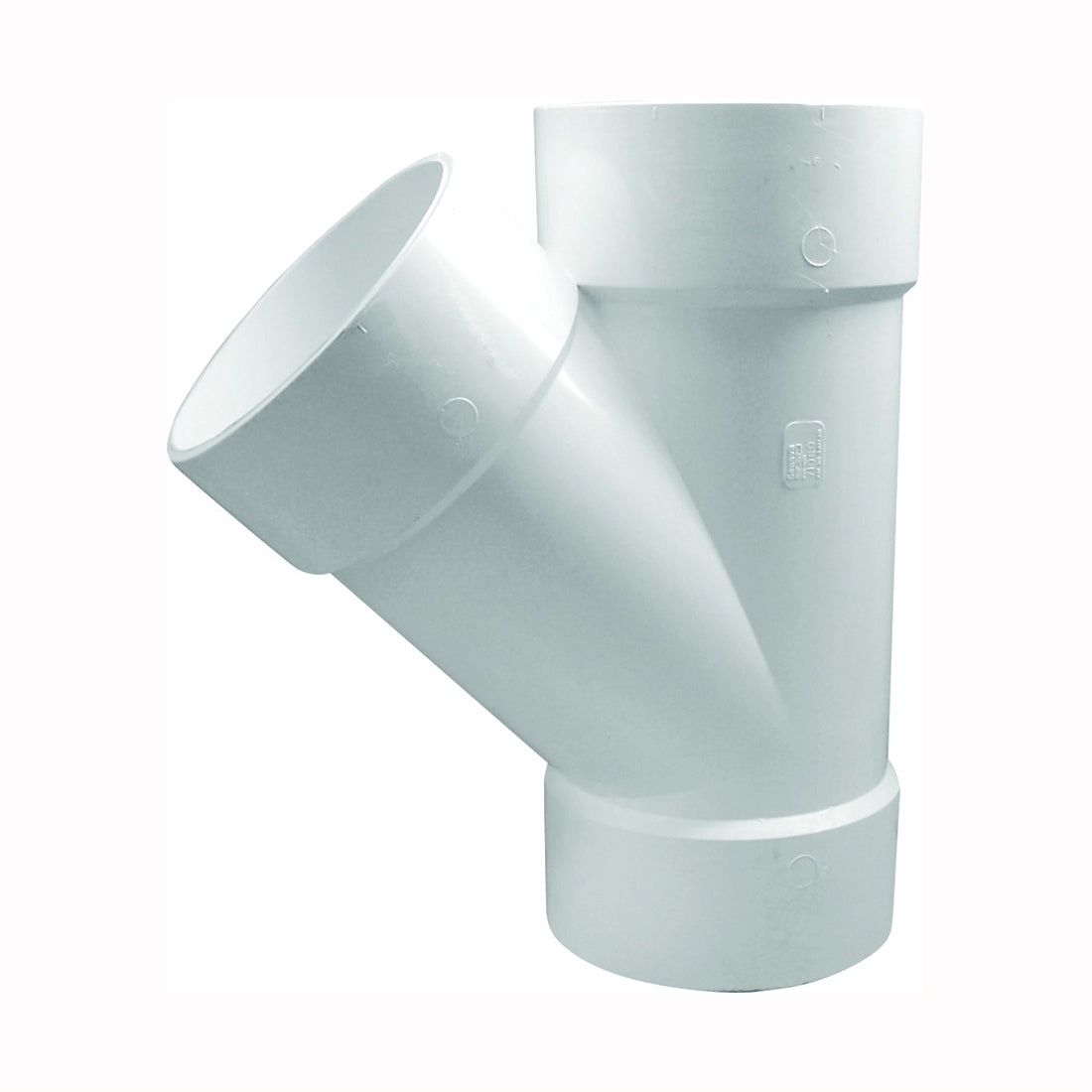 GENOVA 71060 Pipe Wye, 6 in, Hub, PVC, SCH 40 Schedule