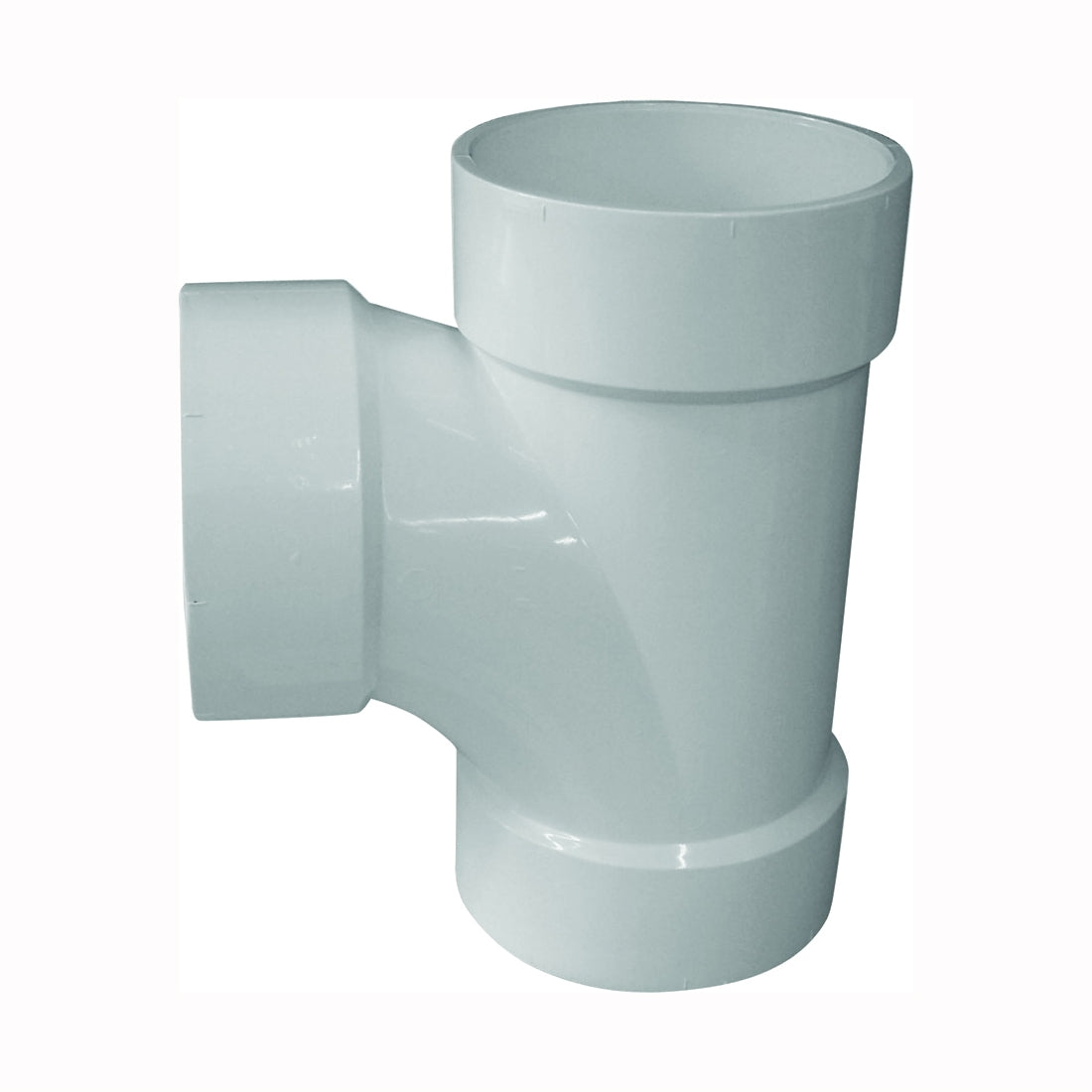 GENOVA 700 Series 71160 Sanitary Pipe Tee, 6 in, Hub, PVC, SCH 40 Schedule