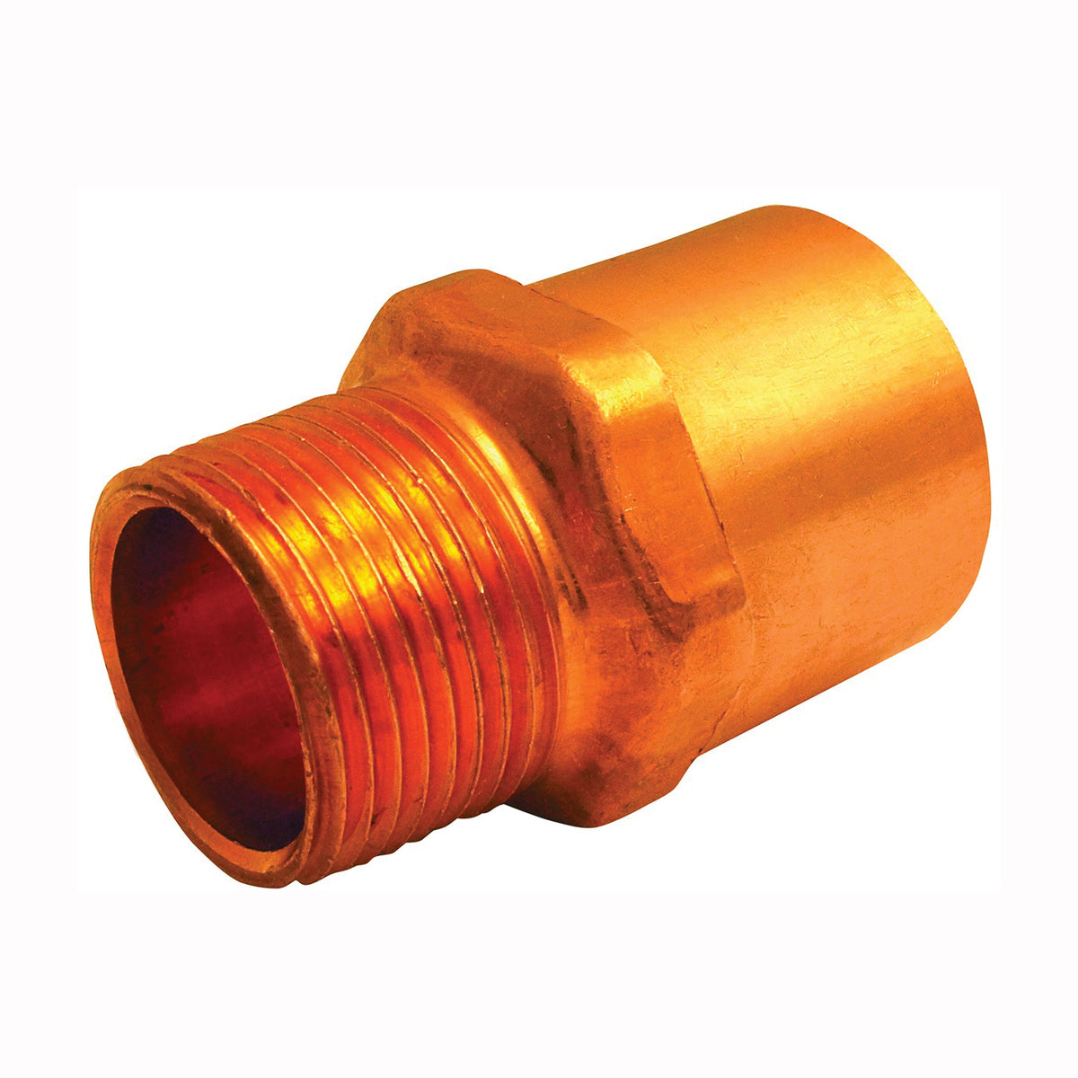 EPC 104R Series 30348 Reducing Pipe Adapter, 1 x 3/4 in, Sweat x MNPT, Copper