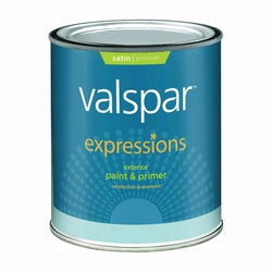 Valspar 005.0017142.005 Latex Paint, Satin, Pastel Base, 1 qt, Resists: Crack, Fade, Mildew, Stain, Yellow