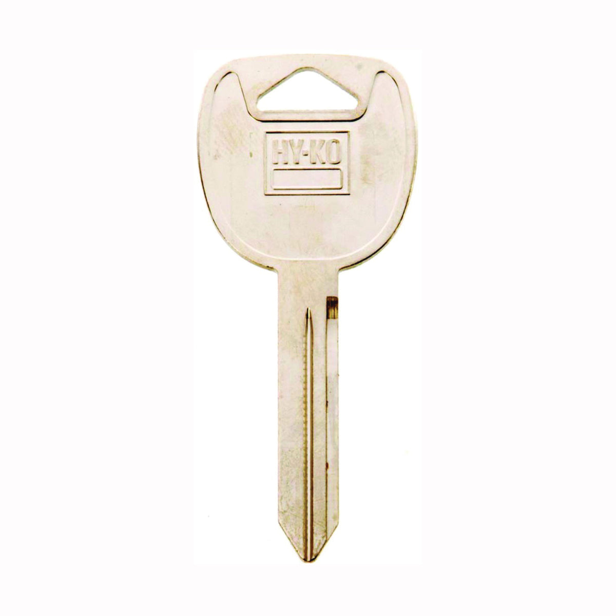 HY-KO 11010B102 Key Blank, Brass, Nickel, For: Automobile, Many General Motors Vehicles