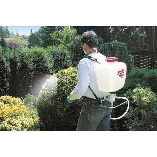 SOLO 425 Backpack Sprayer, 4 gal Tank, HDPE Tank, 25 ft Horizontal, 20 ft Vertical Spray Range, 4 ft L Hose