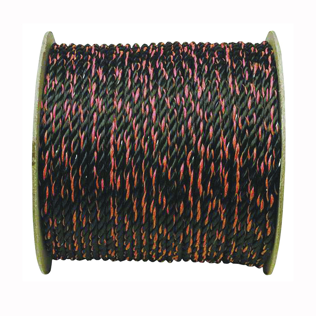 Wellington 13317 Rope, 3/8 in Dia, 600 ft L, 250 lb Working Load, Polypropylene, Black/Orange