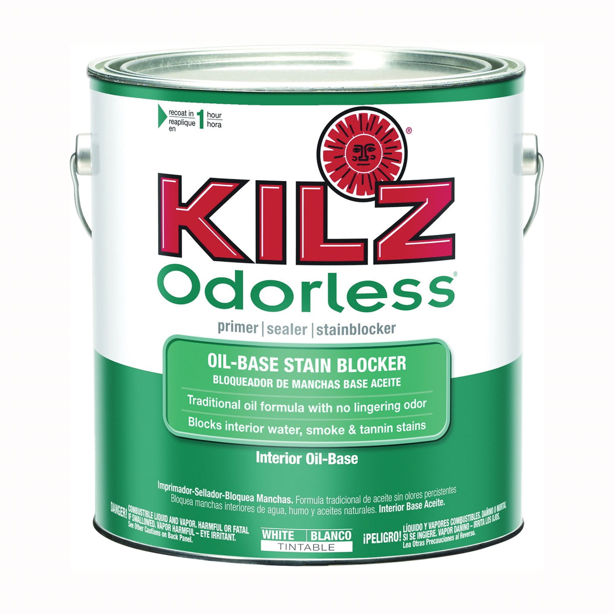 Kilz 10041 Primer, White, 1 gal, Can