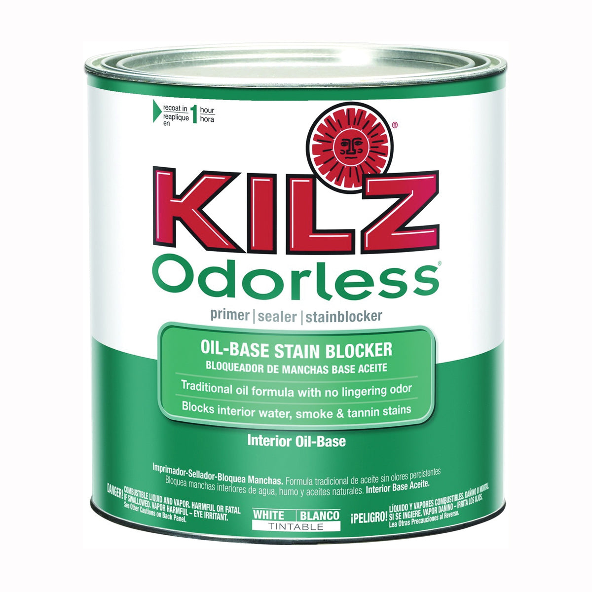 Kilz 10042 Primer, White, 1 qt, Can