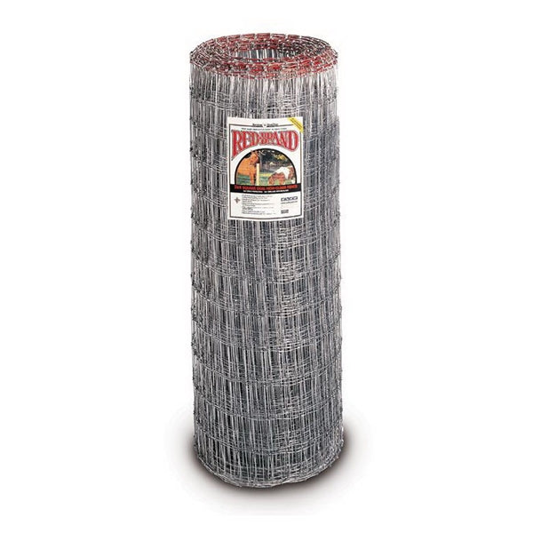 Red Brand Square Deal Tradition 70310 Horse Fence, 100 ft L, 48 in H, Non-Climb Mesh, 2 x 4 in Mesh, 12.5 ga Gauge