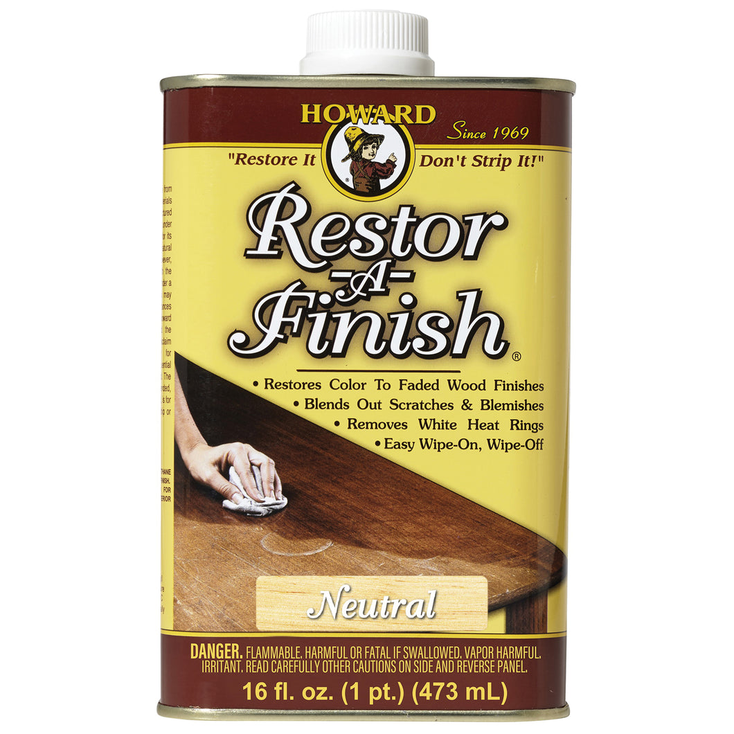 HOWARD Restor-A-Finish RF1016 Wood Restorer, Liquid, 16 oz, Can