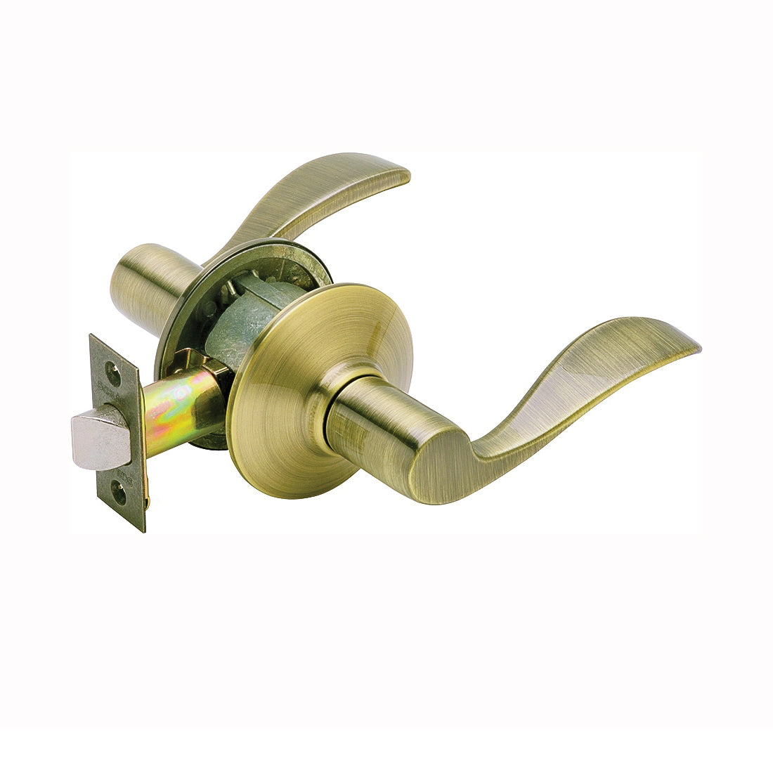 Schlage Accent Series F10 ACC 609 Passage Lever Lockset, Zinc, Antique Brass