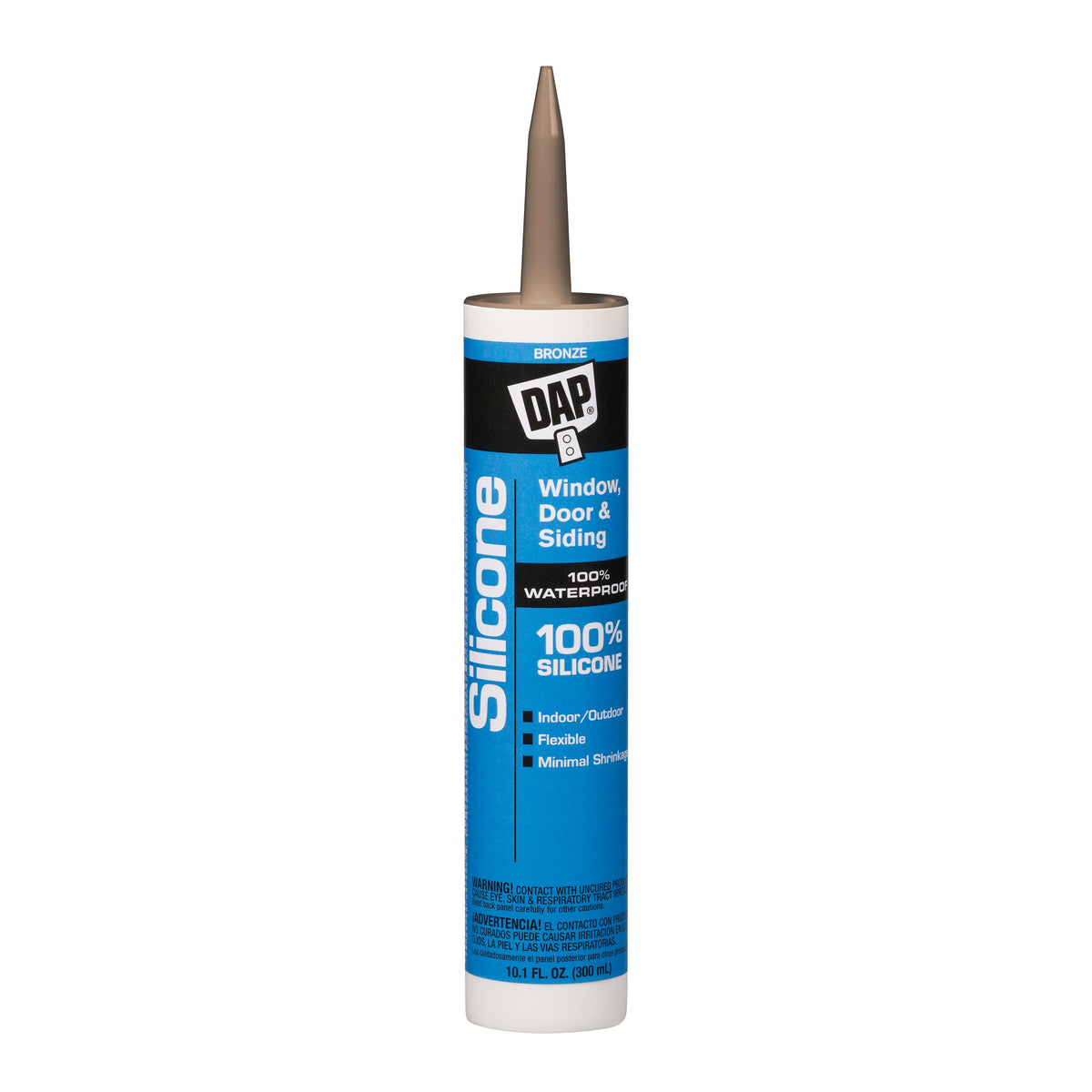 DAP 08647 Window and Door Sealant, Bronze, -40 to 400 deg F, 10.1 fl-oz Cartridge