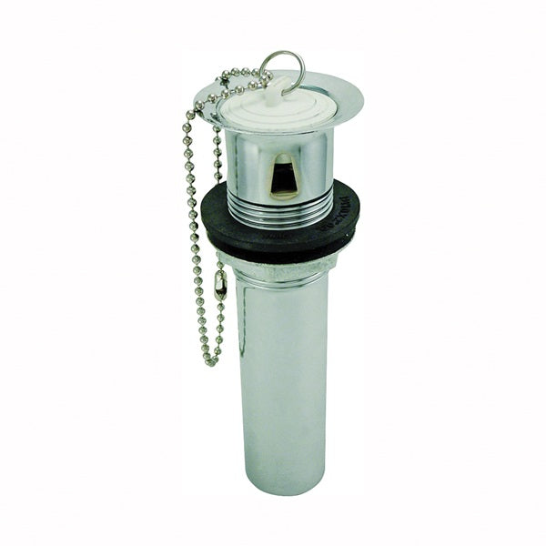 Keeney PP3108PC Lavatory Plug, Pop-Out, Brass, Chrome