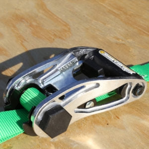 SmartStrap 345 Tie-Down, 1 in W, 14 ft L, Polyester, Green, 500 lb, S-Hook End Fitting, Steel End Fitting