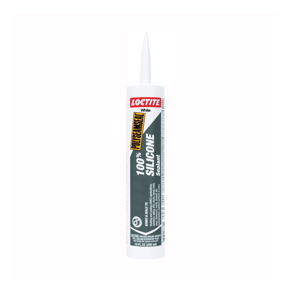 Loctite POLYSEAMSEAL 1508975 Silicone Sealant, White, -30 to 250 deg F, 10 oz Cartridge