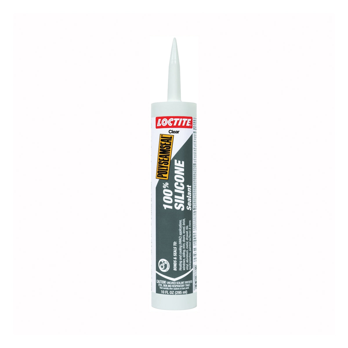 Loctite POLYSEAMSEAL 1508974 Silicone Sealant, Clear, -30 to 250 deg F, 10 oz Cartridge