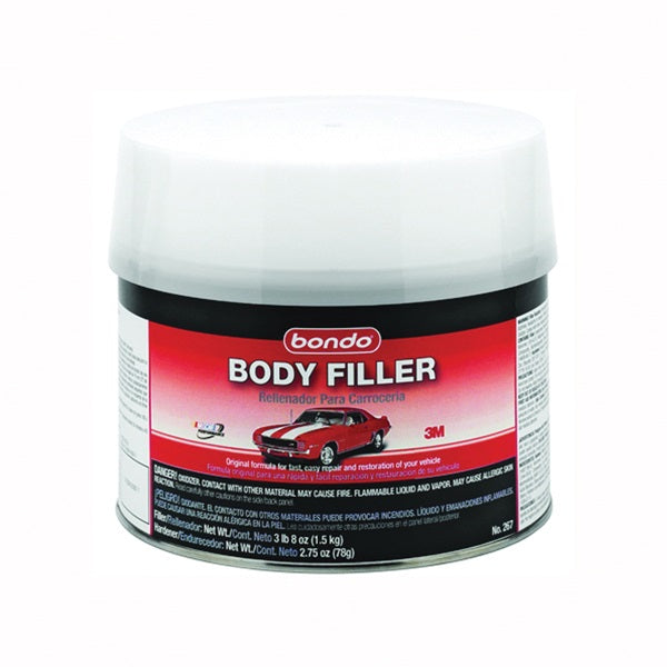 Bondo 267 Body Filler, 0.5 gal Can, Paste, Pungent Styrene