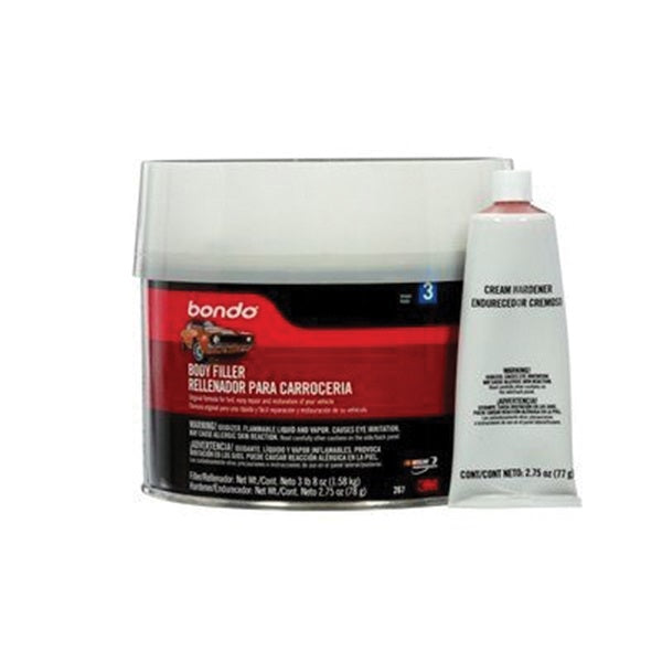 Bondo 267 Body Filler, 0.5 gal Can, Paste, Pungent Styrene