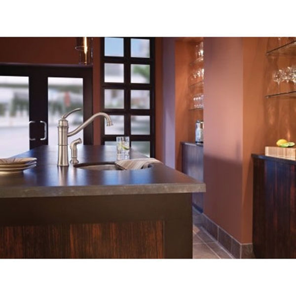 Moen Wetherly Series 87999SRS Kitchen Faucet, 1.5 gpm, 1-Faucet Handle, Stainless Steel, Stainless Steel, Deck Mounting