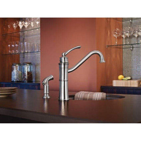 Moen Wetherly Series 87999SRS Kitchen Faucet, 1.5 gpm, 1-Faucet Handle, Stainless Steel, Stainless Steel, Deck Mounting