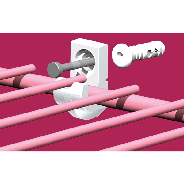 ClosetMaid 1770 Wall Clip Bag, Resin, White