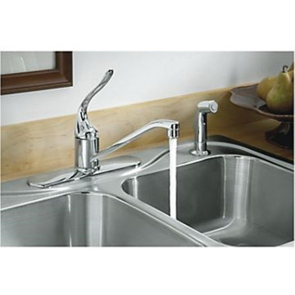 Sterling Southhaven Series 11401-4-NA Kitchen Sink, 4-Faucet Hole, 22 in OAW, 7 in OAD, 33 in OAH, Stainless Steel