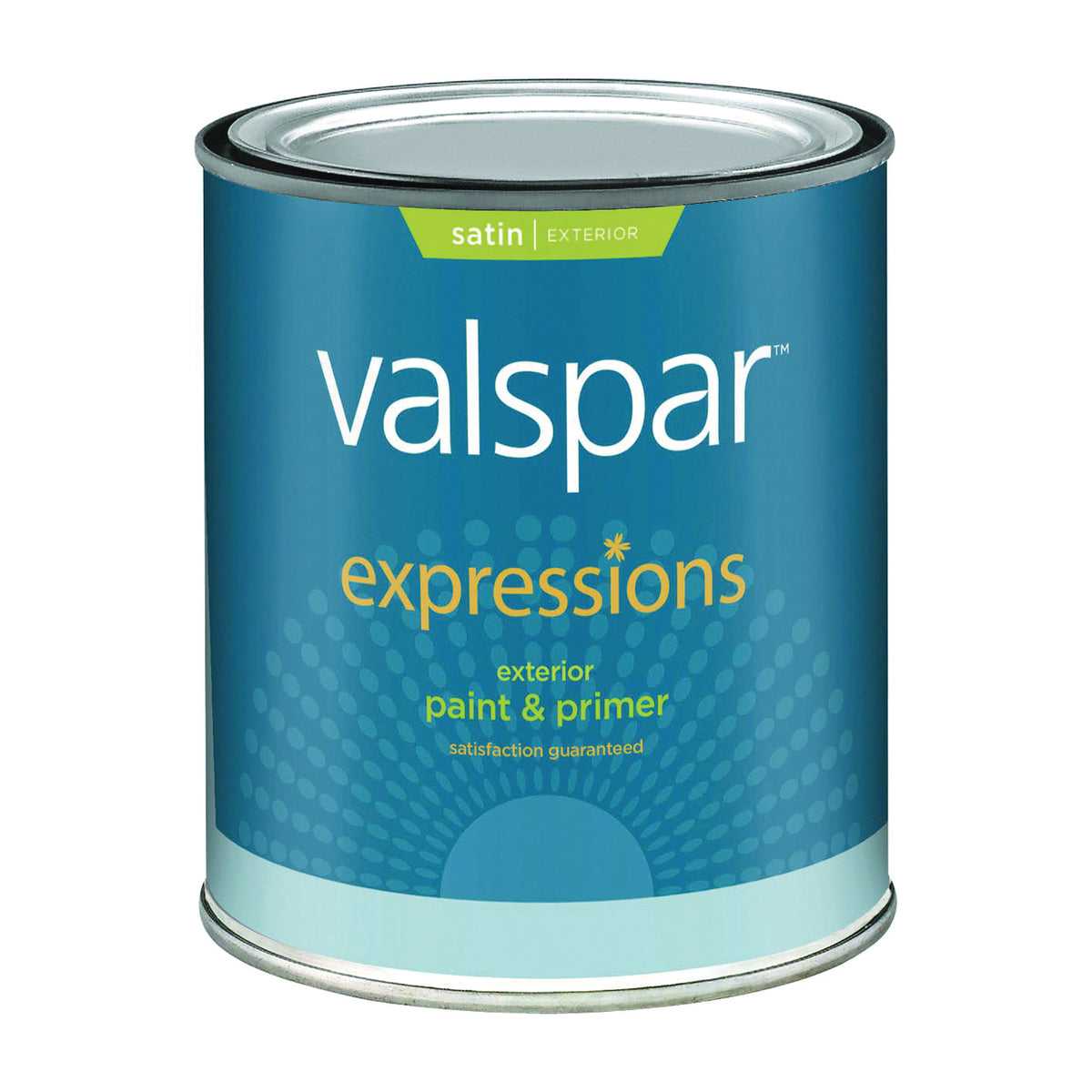 Valspar 005.0017144.005 Latex Paint, Satin, Clear, 1 qt, Resists: Crack, Fade, Mildew, Stain, Yellow