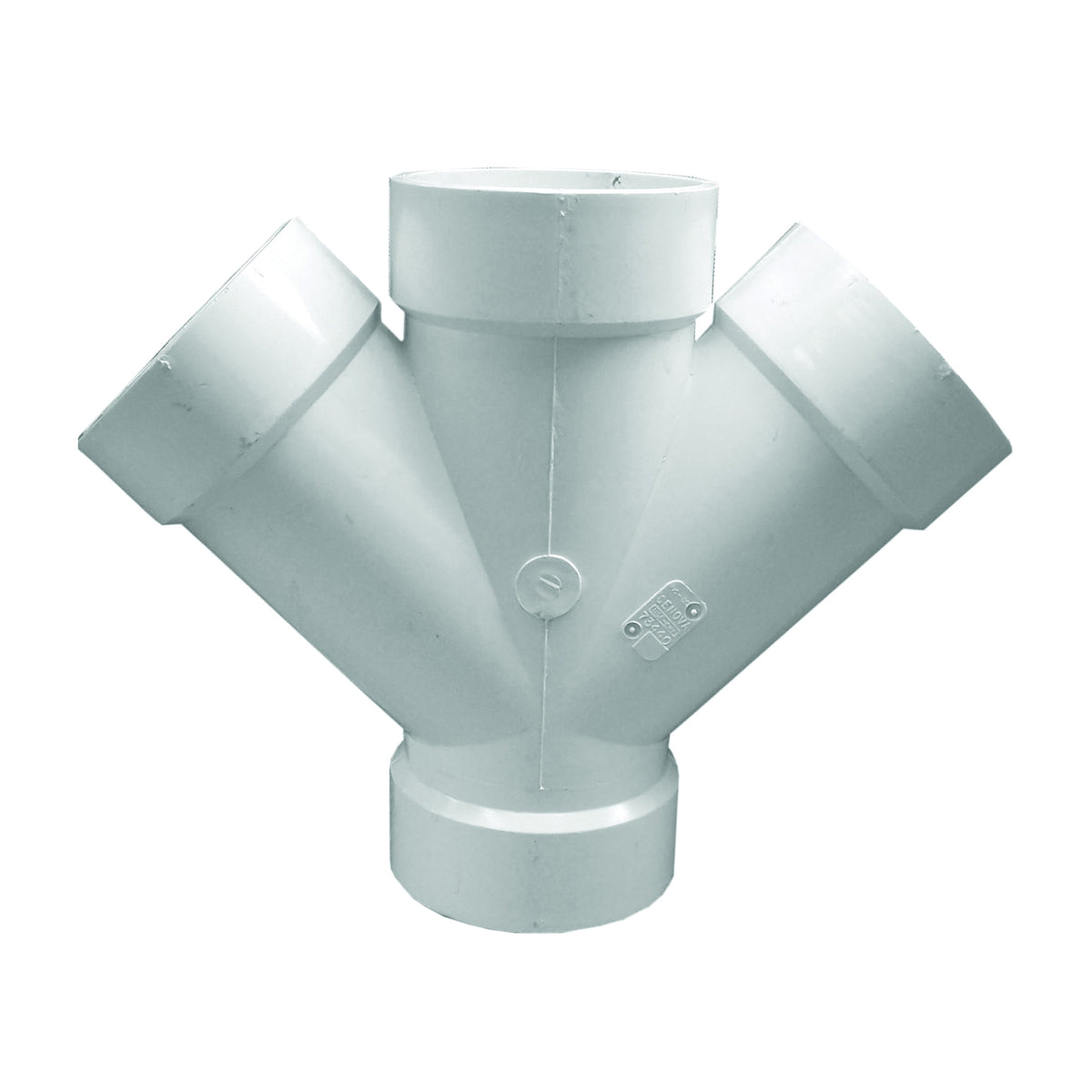 GENOVA 73440 Pipe Wye, 4 in, Hub, PVC, SCH 40 Schedule