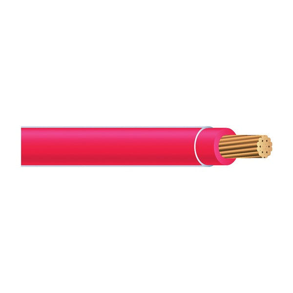 Southwire 22966651 Building Wire, 12 AWG Wire, 50 ft L, Copper Conductor, PVC Insulation, Nylon Sheath, Red Sheath
