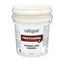 Valspar 4, 94410 Series 045.0099411.008 Interior Paint, Eggshell, Light, 5 gal, Pail, Latex Base