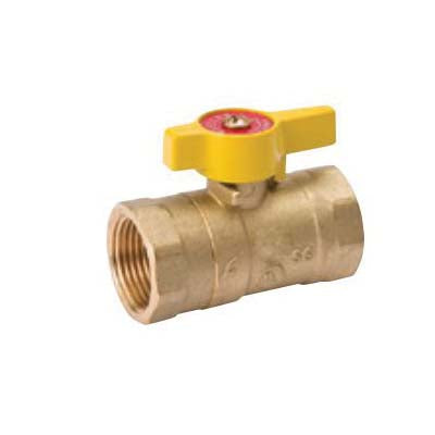 B & K 110-225 Gas Ball Valve, 1 in Connection, FPT, 200 psi Pressure, Brass Body